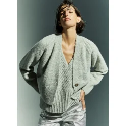 Xandres Gilet dans un mélange de laines-Femme Pulls & Cardigans