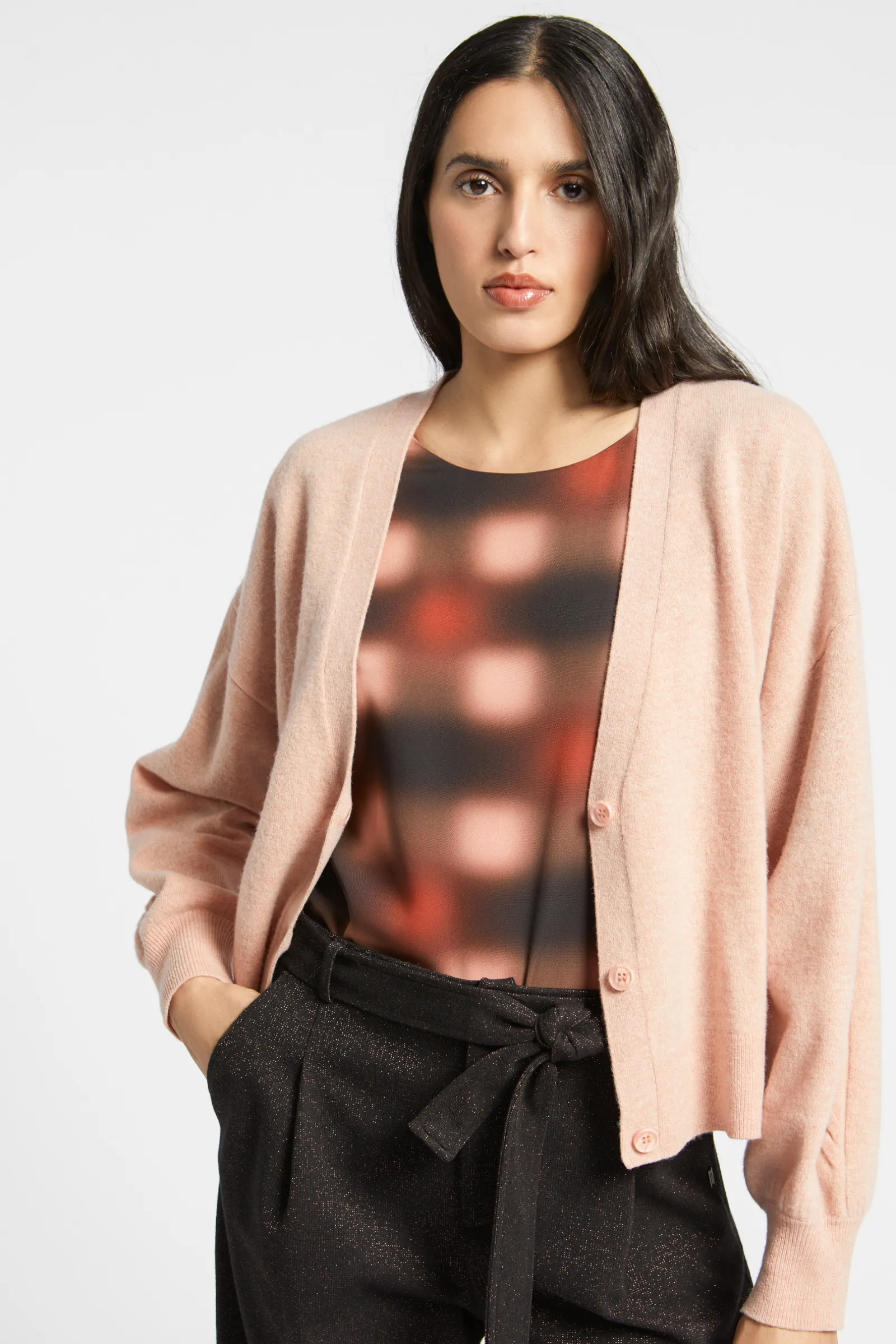 Xandres Gilet en laine surdimensionné-Femme Pulls & Cardigans