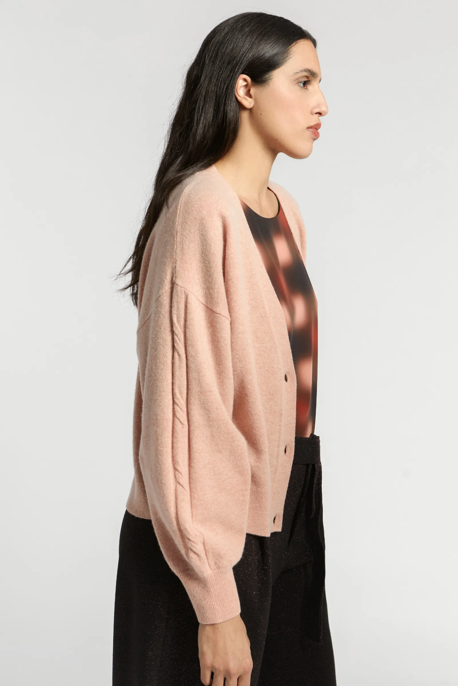 Xandres Gilet en laine surdimensionné-Femme Pulls & Cardigans