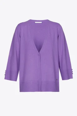 Xandres Gilet en mélange de laines fines-Femme Xandres Plus|Pulls & Cardigans