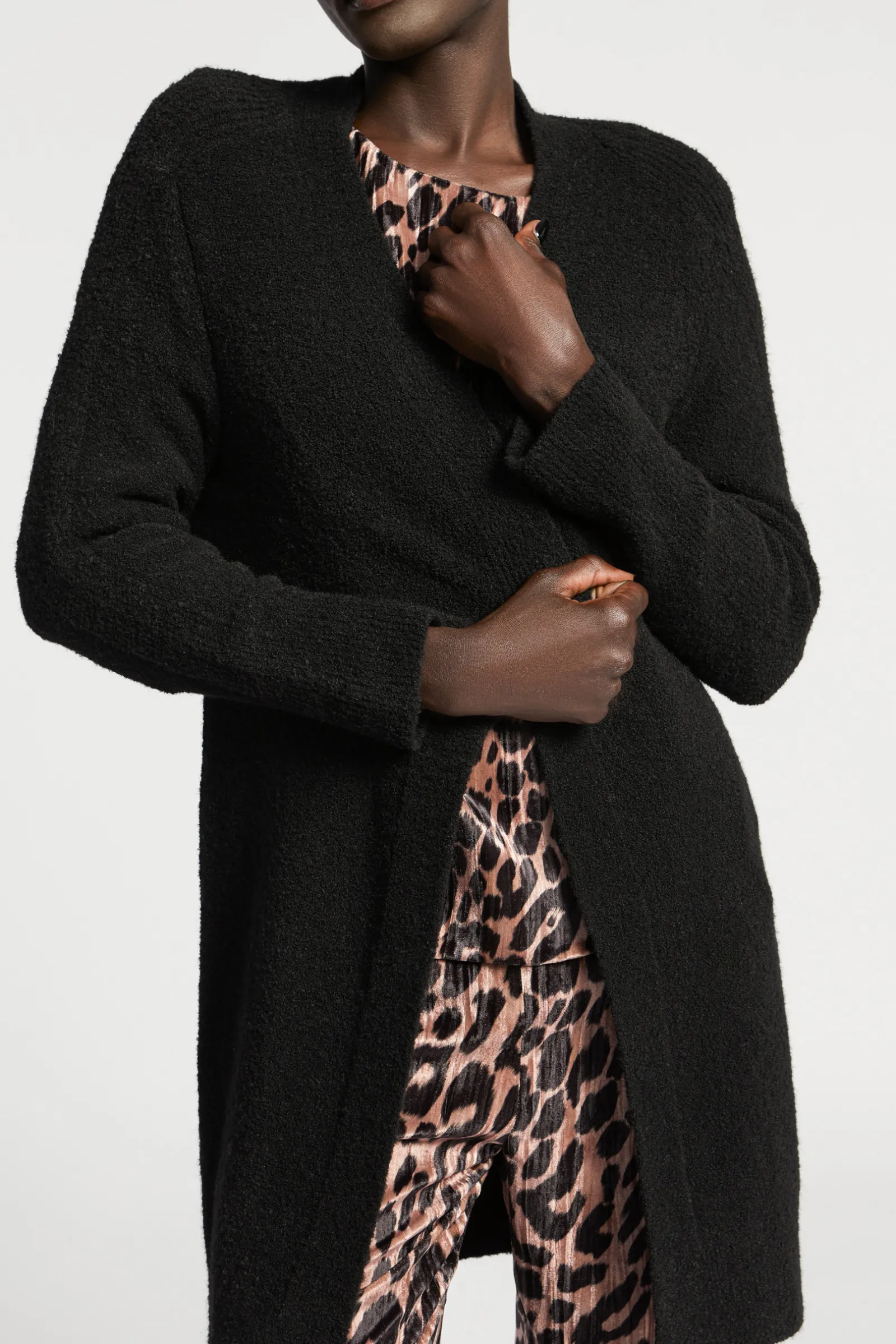 Xandres Gilet long à boutons-Femme Xandres Plus|Pulls & Cardigans