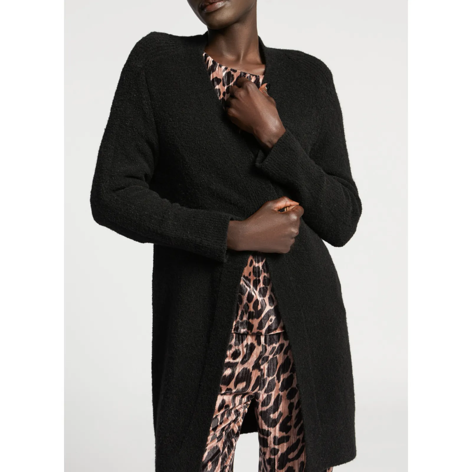 Xandres Gilet long à boutons-Femme Xandres Plus|Pulls & Cardigans