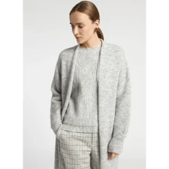 Xandres Gilet long en laine d’alpaga-Femme Xandres Plus|Pulls & Cardigans