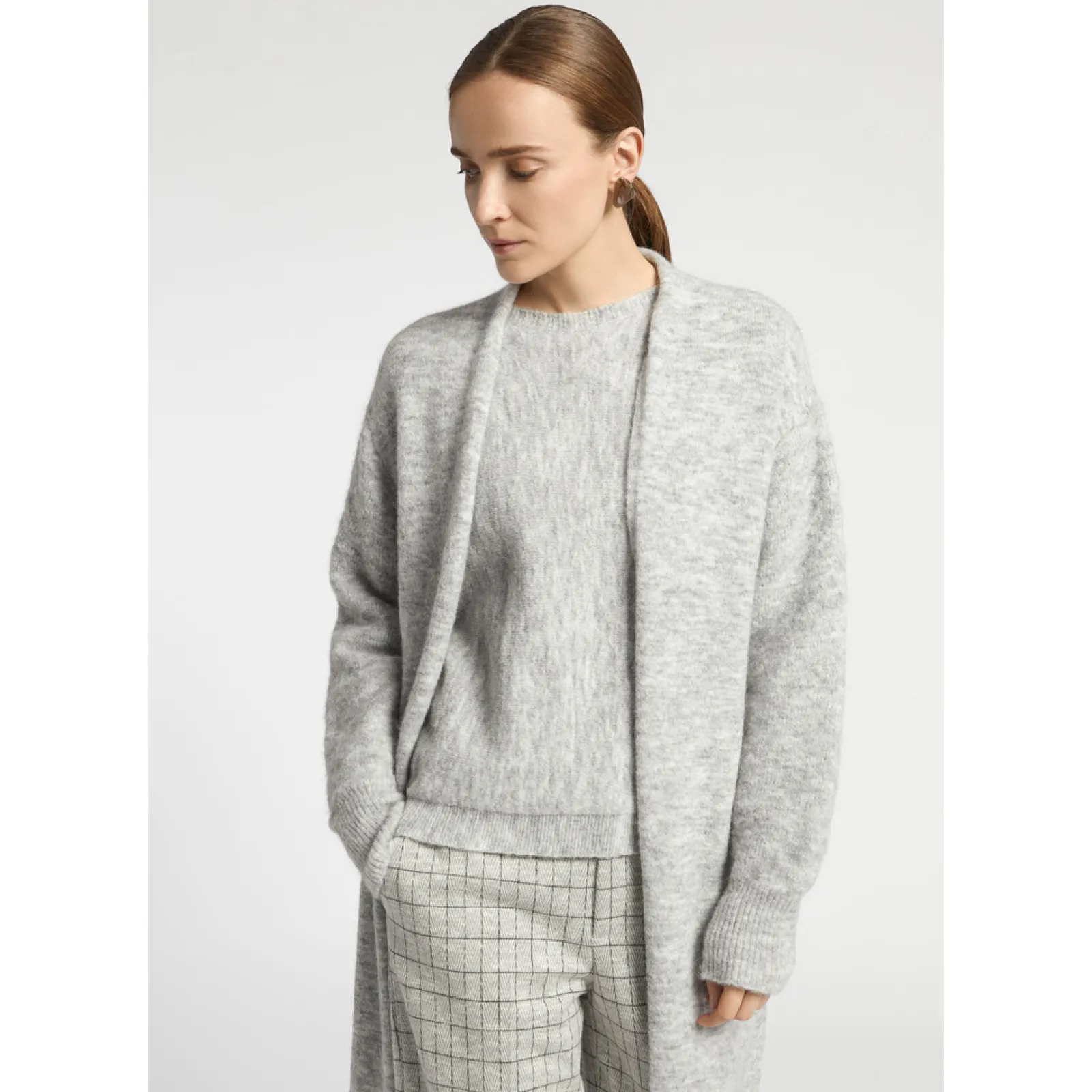 Xandres Gilet long en laine d’alpaga-Femme Xandres Plus|Pulls & Cardigans