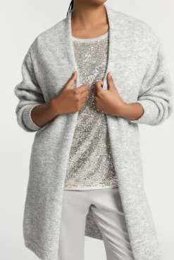 Xandres Gilet long en laine d’alpaga-Femme Xandres Plus|Pulls & Cardigans