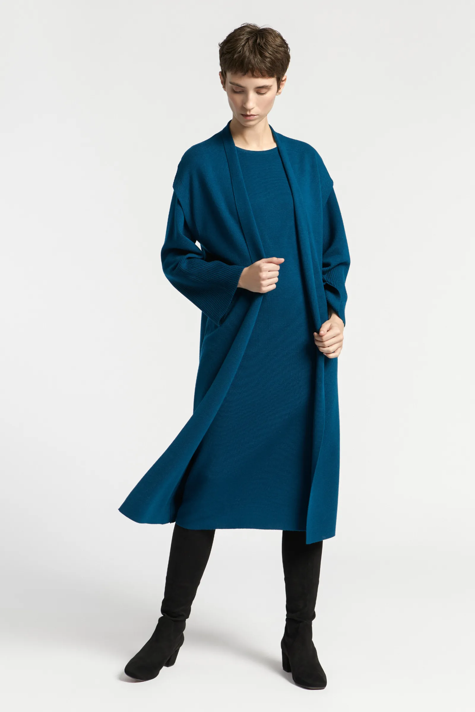 Xandres Gilet long en maille-Femme Pulls & Cardigans