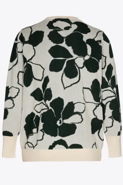 Xandres Gilet à motif floral en jacquard-Femme Xandres Plus|Pulls & Cardigans