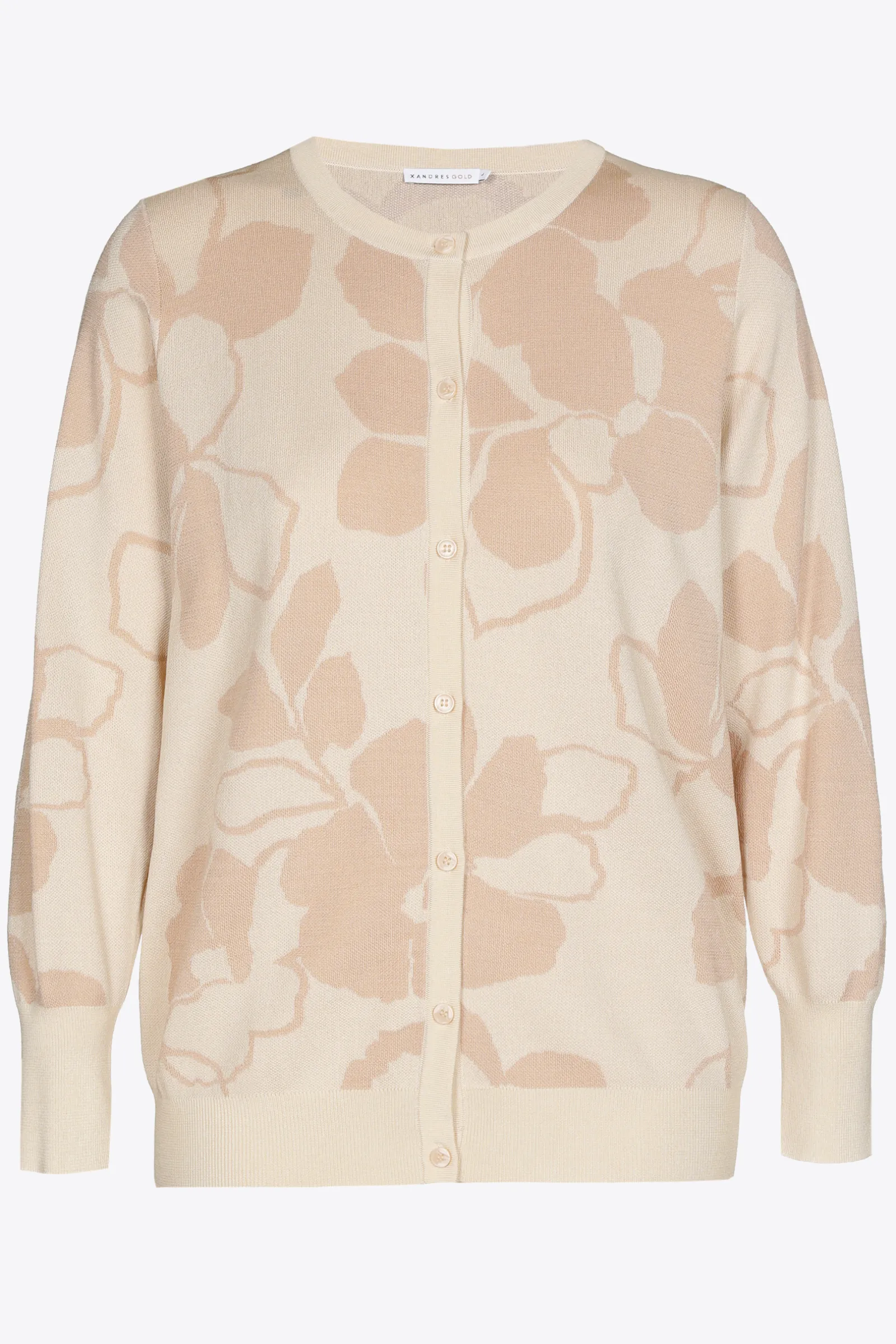 Xandres Gilet à motif floral en jacquard-Femme Xandres Plus|Pulls & Cardigans