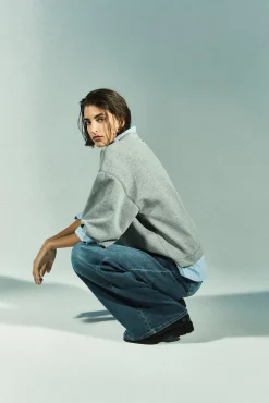 Xandres Jean à jambes larges-Femme Pantalons
