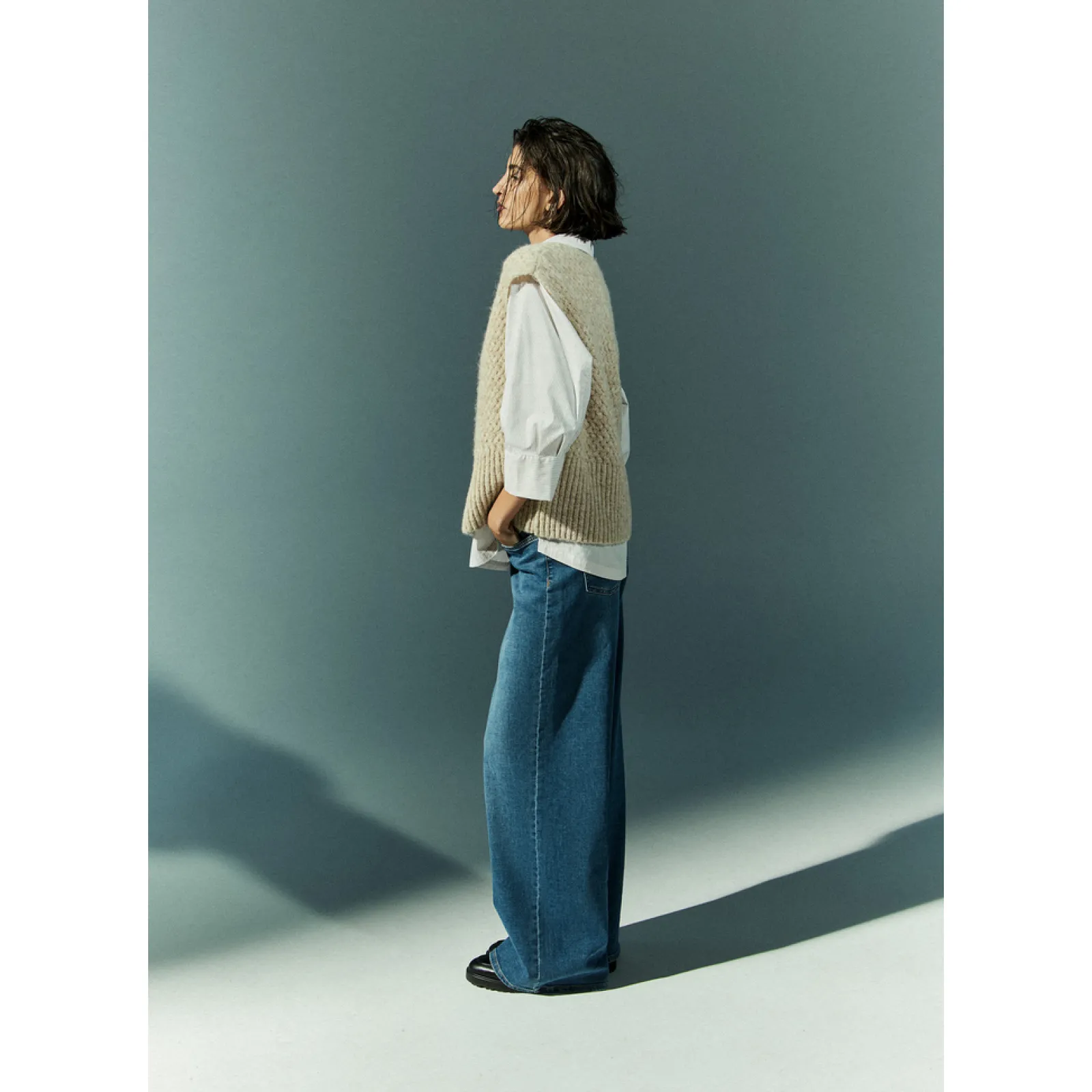 Xandres Jean à jambes larges-Femme Pantalons