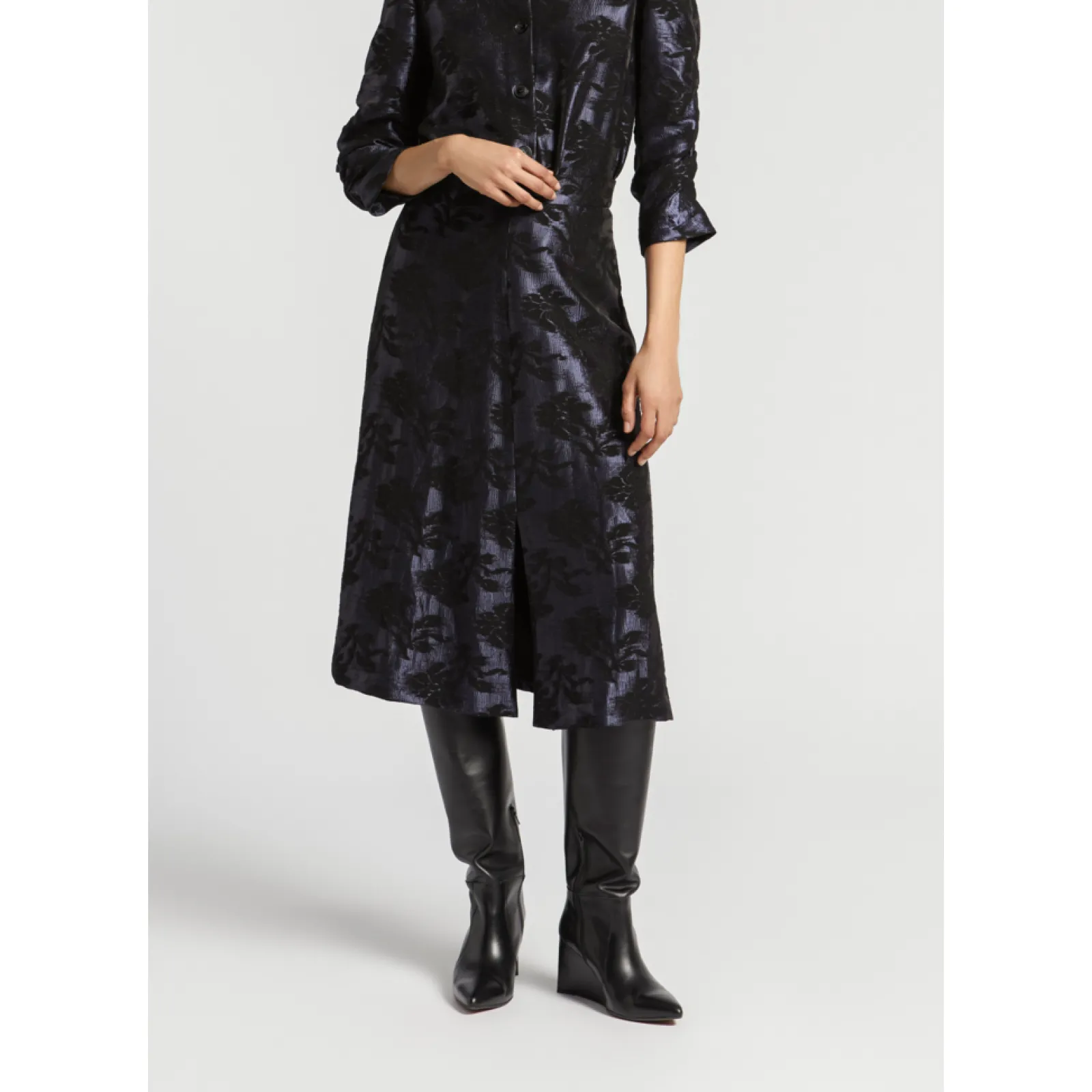 Xandres Jupe en jacquard à imprimé floral-Femme Xandres Plus|Jupes