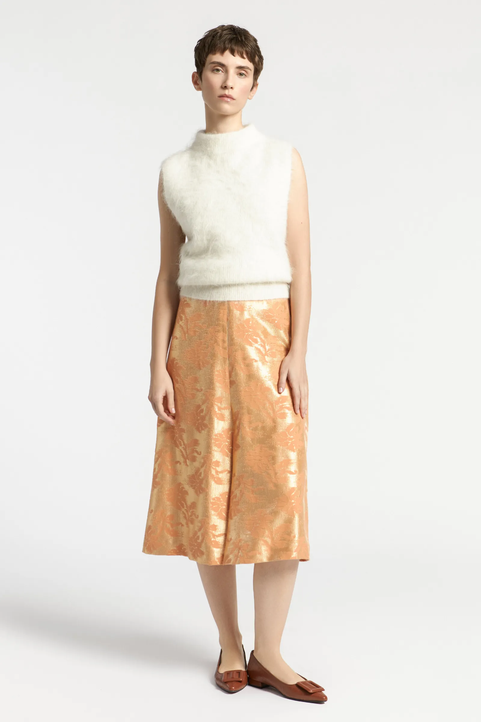 Xandres Jupe en jacquard à imprimé floral-Femme Xandres Plus|Jupes