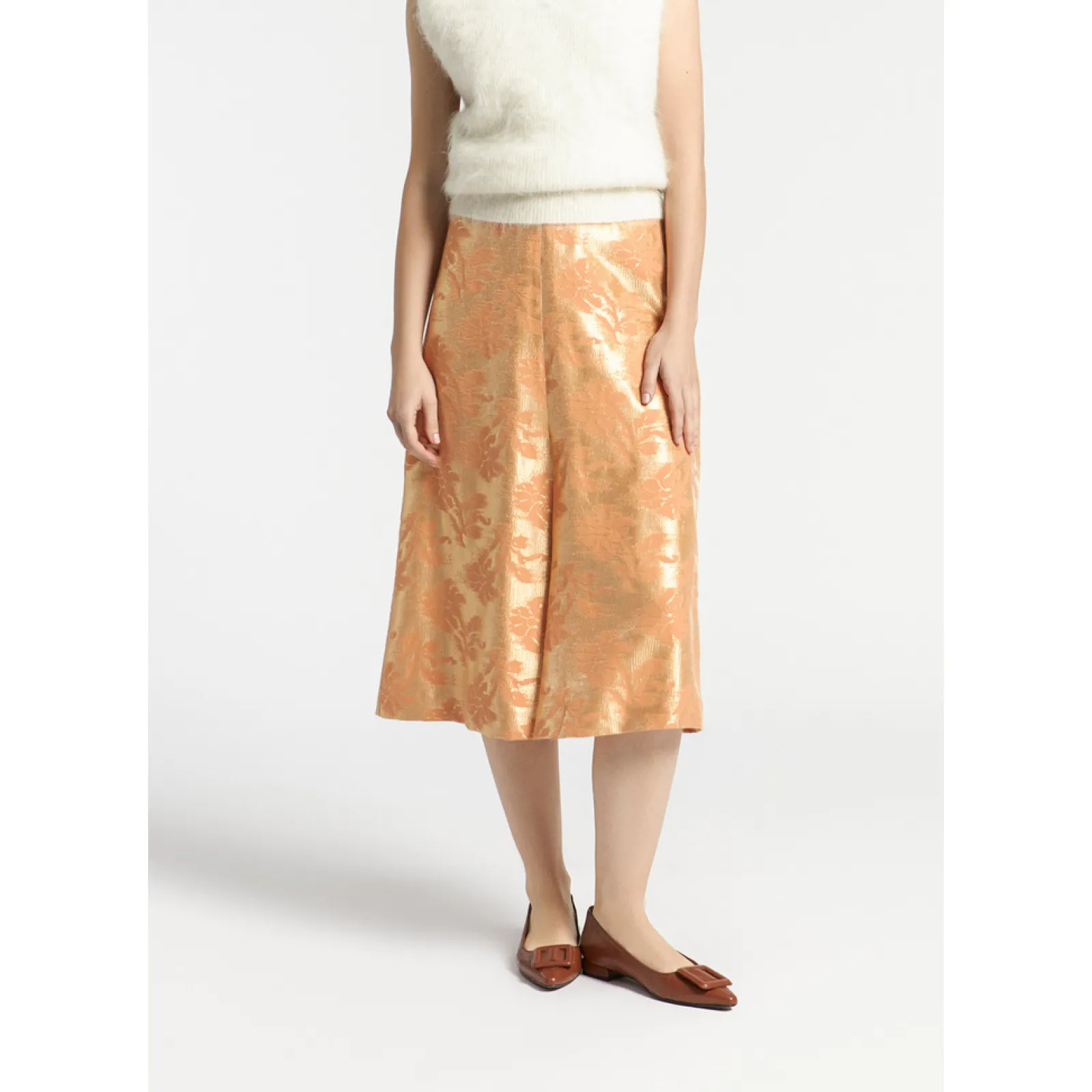 Xandres Jupe en jacquard à imprimé floral-Femme Xandres Plus|Jupes