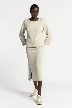 Xandres Jupe en laine fine ajustée-Femme Xandres Plus|Jupes