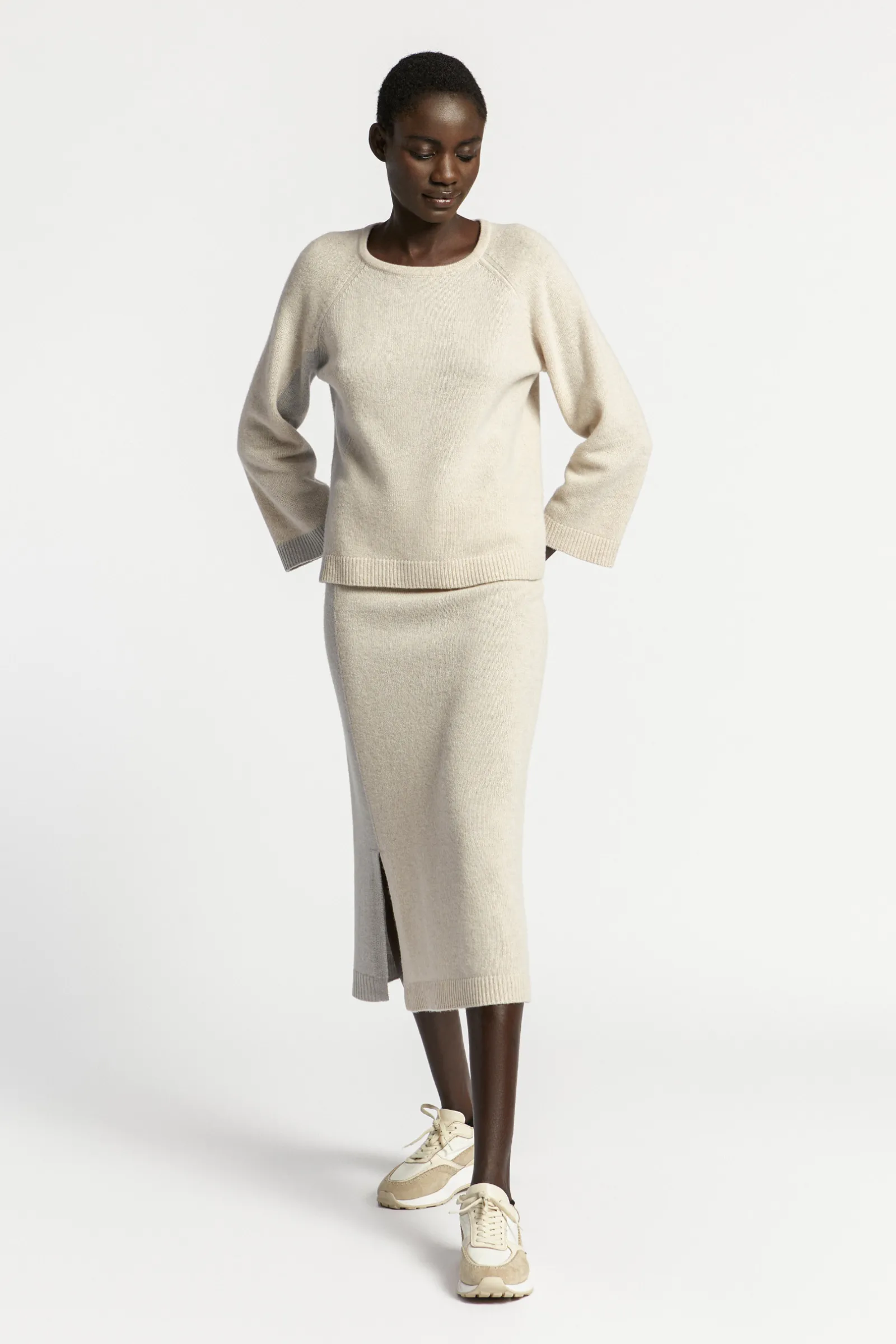 Xandres Jupe en laine fine ajustée-Femme Xandres Plus|Jupes
