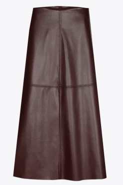 Xandres Jupe en ligne A en faux cuir-Femme Jupes