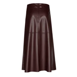 Xandres Jupe en ligne A en faux cuir-Femme Jupes
