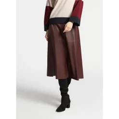 Xandres Jupe en ligne A en faux cuir-Femme Jupes