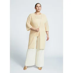 Xandres Long gilet en viscose Ecovero-Femme Xandres Plus|Pulls & Cardigans
