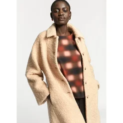 Xandres Manteau long en tissu bouclé-Femme Xandres Plus|Manteaux & Vestes