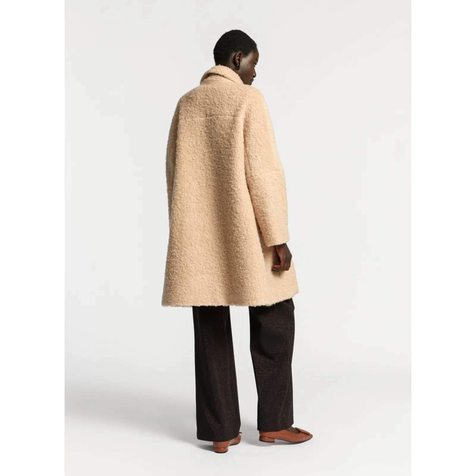 Xandres Manteau long en tissu bouclé-Femme Xandres Plus|Manteaux & Vestes