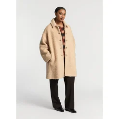 Xandres Manteau long en tissu bouclé-Femme Xandres Plus|Manteaux & Vestes