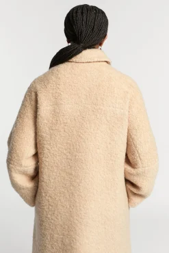 Xandres Manteau long en tissu bouclé-Femme Xandres Plus|Manteaux & Vestes