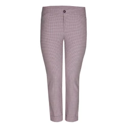 Xandres Pantalon avec fin motif à carreaux-Femme Xandres Plus|Pantalons