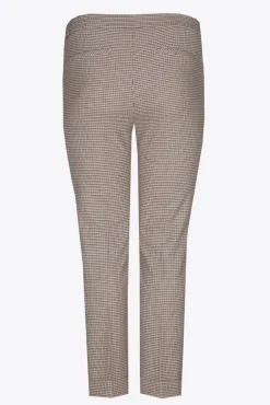 Xandres Pantalon avec fin motif à carreaux-Femme Xandres Plus|Pantalons