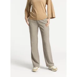 Xandres Pantalon avec motif à petits carreaux-Femme Pantalons