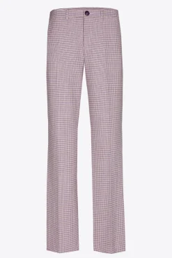 Xandres Pantalon avec subtil motif à carreaux-Femme Pantalons