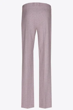 Xandres Pantalon avec subtil motif à carreaux-Femme Pantalons