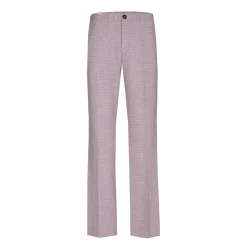 Xandres Pantalon avec subtil motif à carreaux-Femme Pantalons