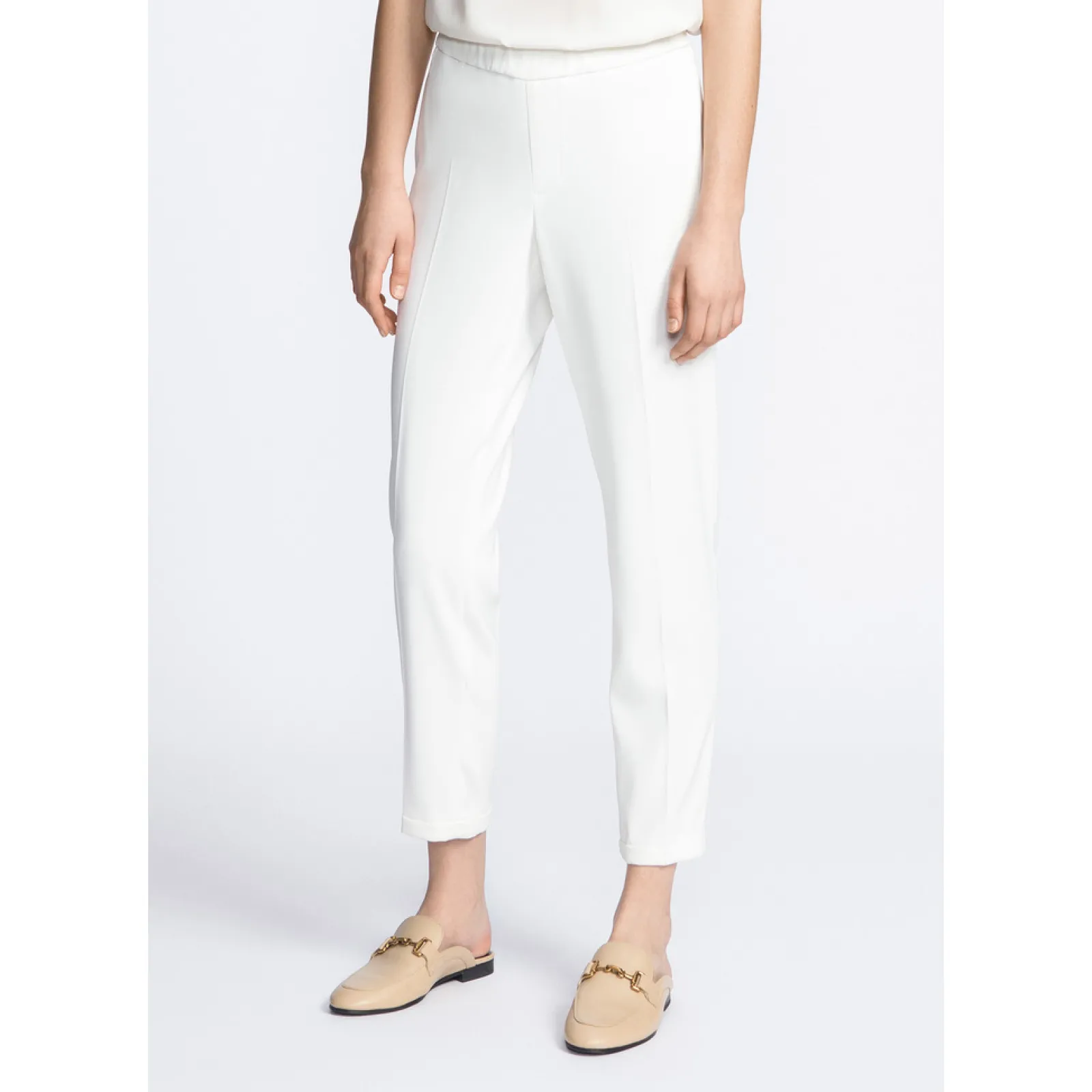 Xandres Pantalon blanc habillé-Femme Essentials|Pantalons