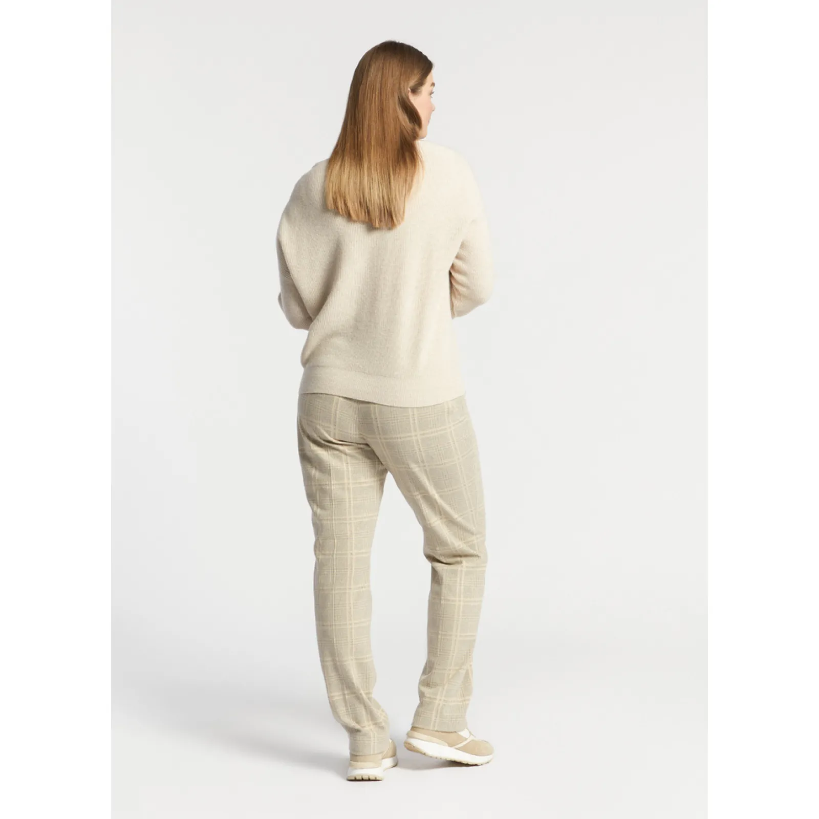 Xandres Pantalon à carreaux-Femme Xandres Plus|Pantalons