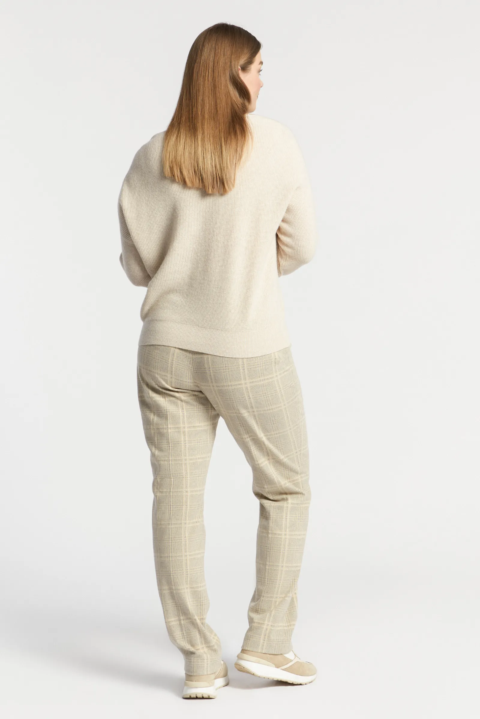 Xandres Pantalon à carreaux-Femme Xandres Plus|Pantalons