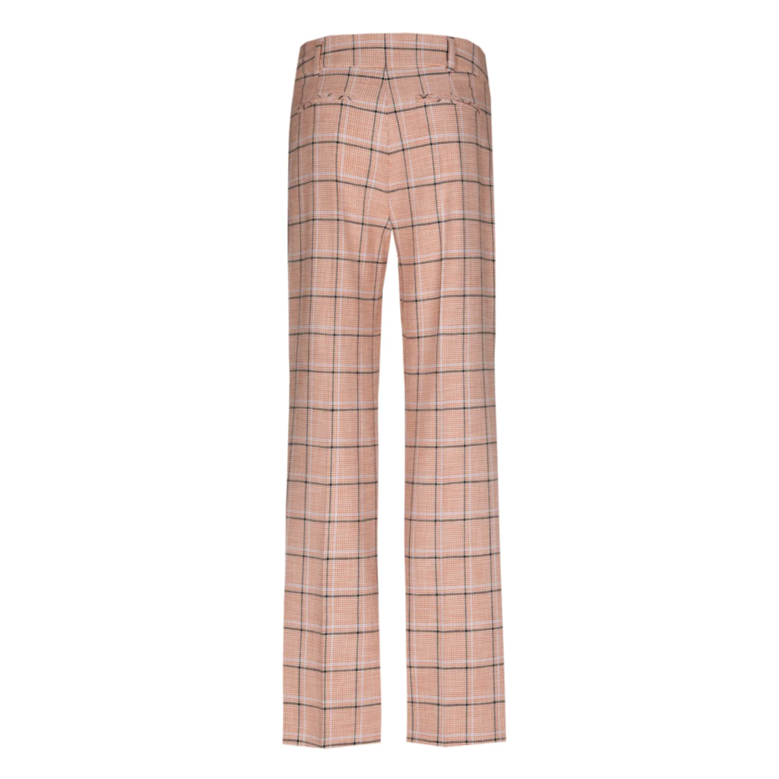 Xandres Pantalon à carreaux à jambes droites-Femme Pantalons