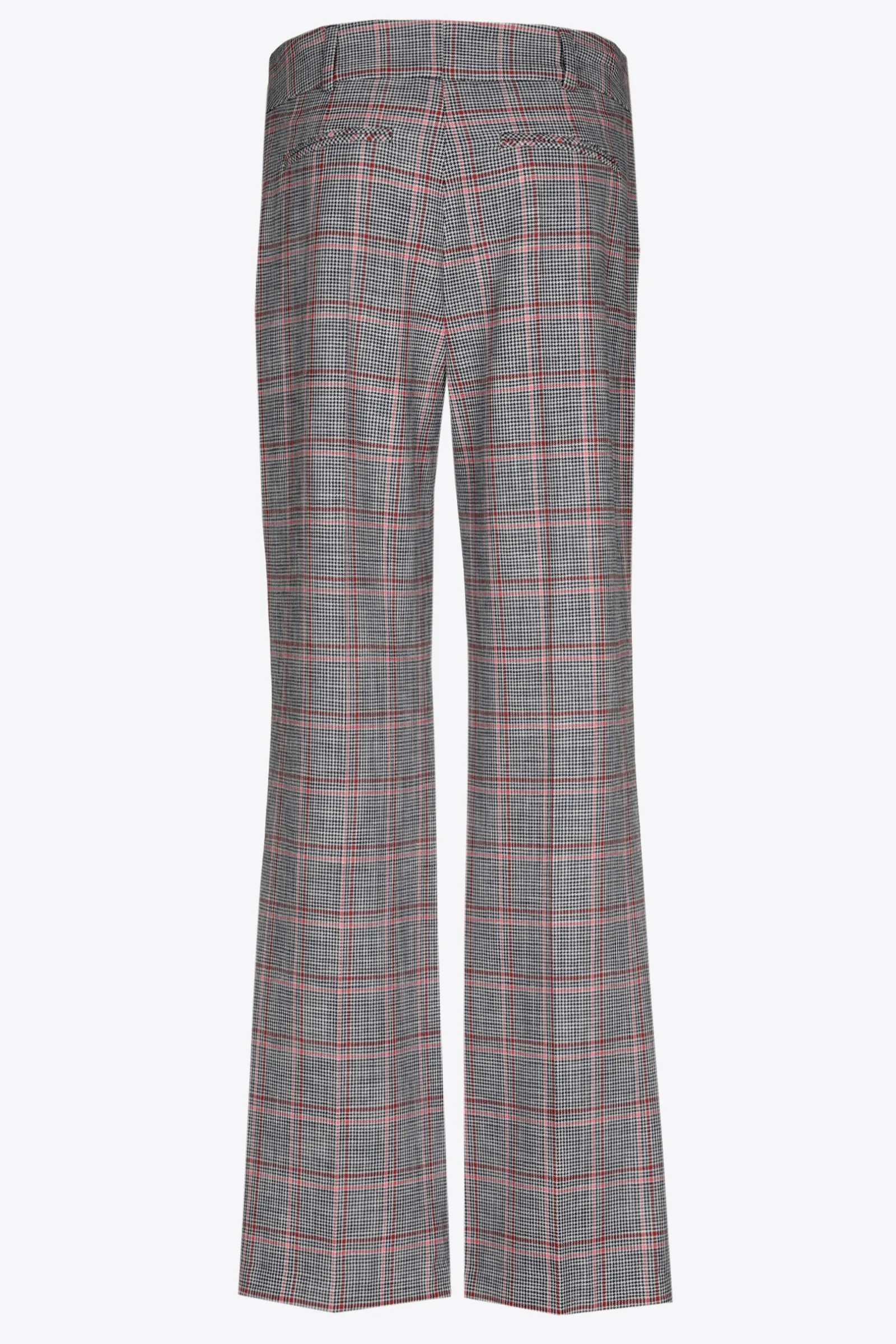 Xandres Pantalon à carreaux à jambes droites-Femme Pantalons
