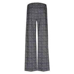 Xandres Pantalon à carreaux à jambes larges-Femme Pantalons