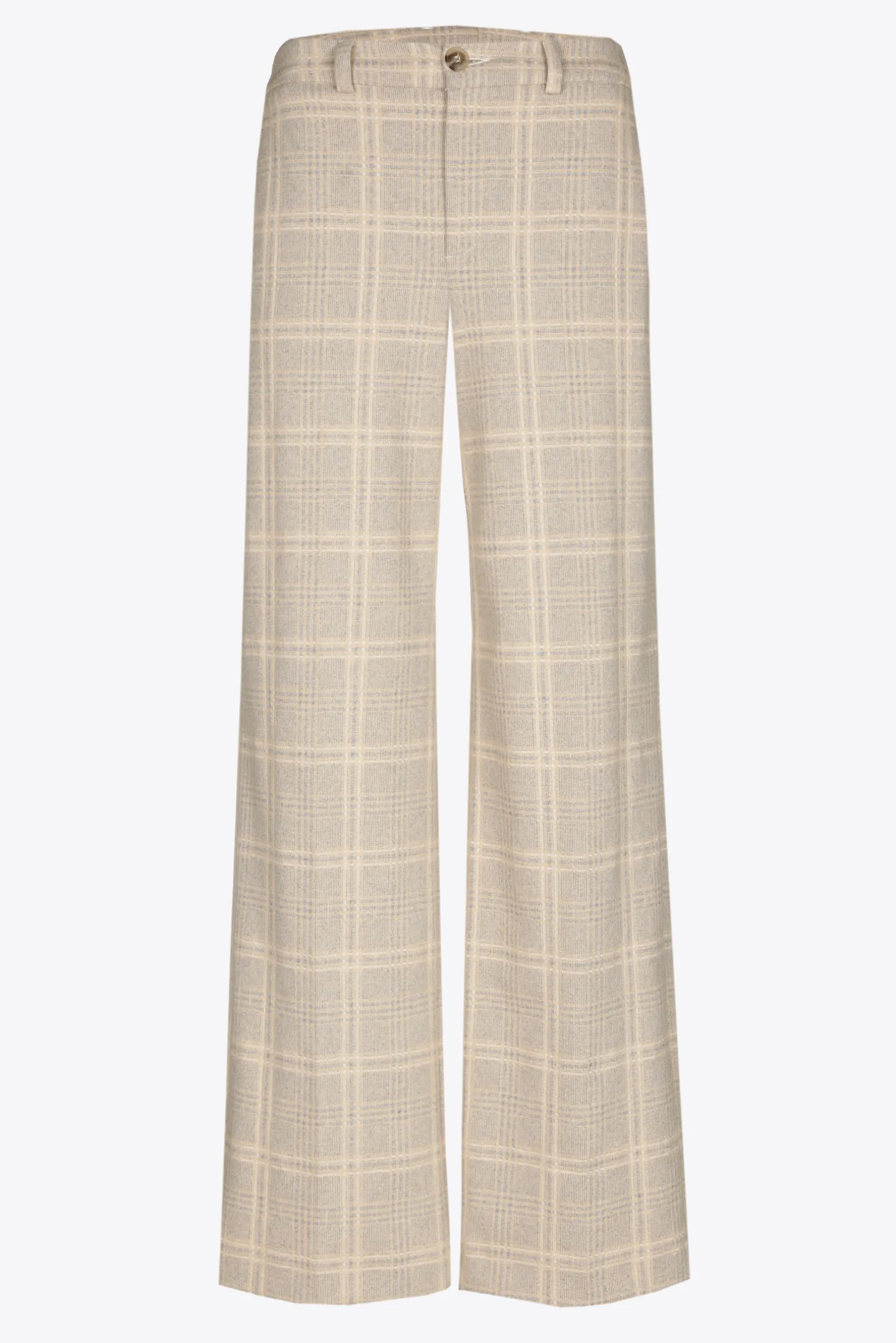 Xandres Pantalon à carreaux à jambes larges-Femme Pantalons