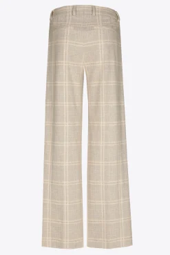 Xandres Pantalon à carreaux à jambes larges-Femme Pantalons