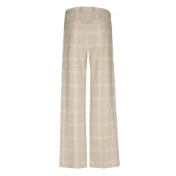 Xandres Pantalon à carreaux à jambes larges-Femme Pantalons