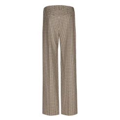 Xandres Pantalon à carreaux à jambes larges-Femme Pantalons
