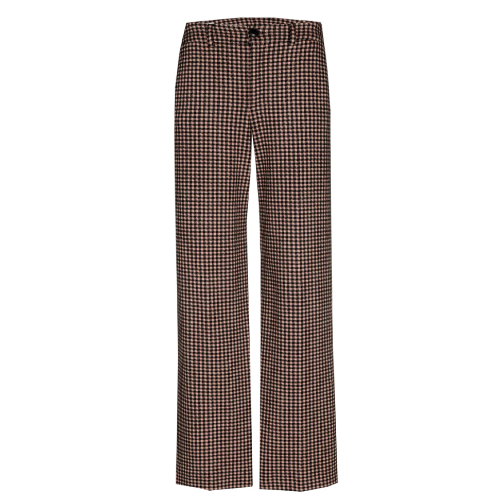 Xandres Pantalon à carreaux à jambes larges-Femme Pantalons