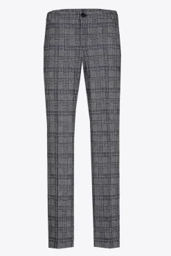 Xandres Pantalon à carreaux à jambes étroites-Femme Pantalons