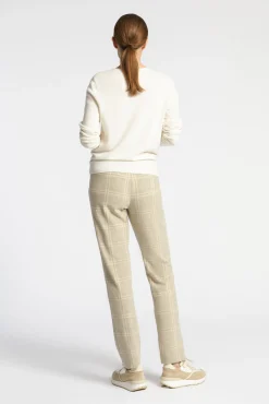 Xandres Pantalon à carreaux à jambes étroites-Femme Pantalons