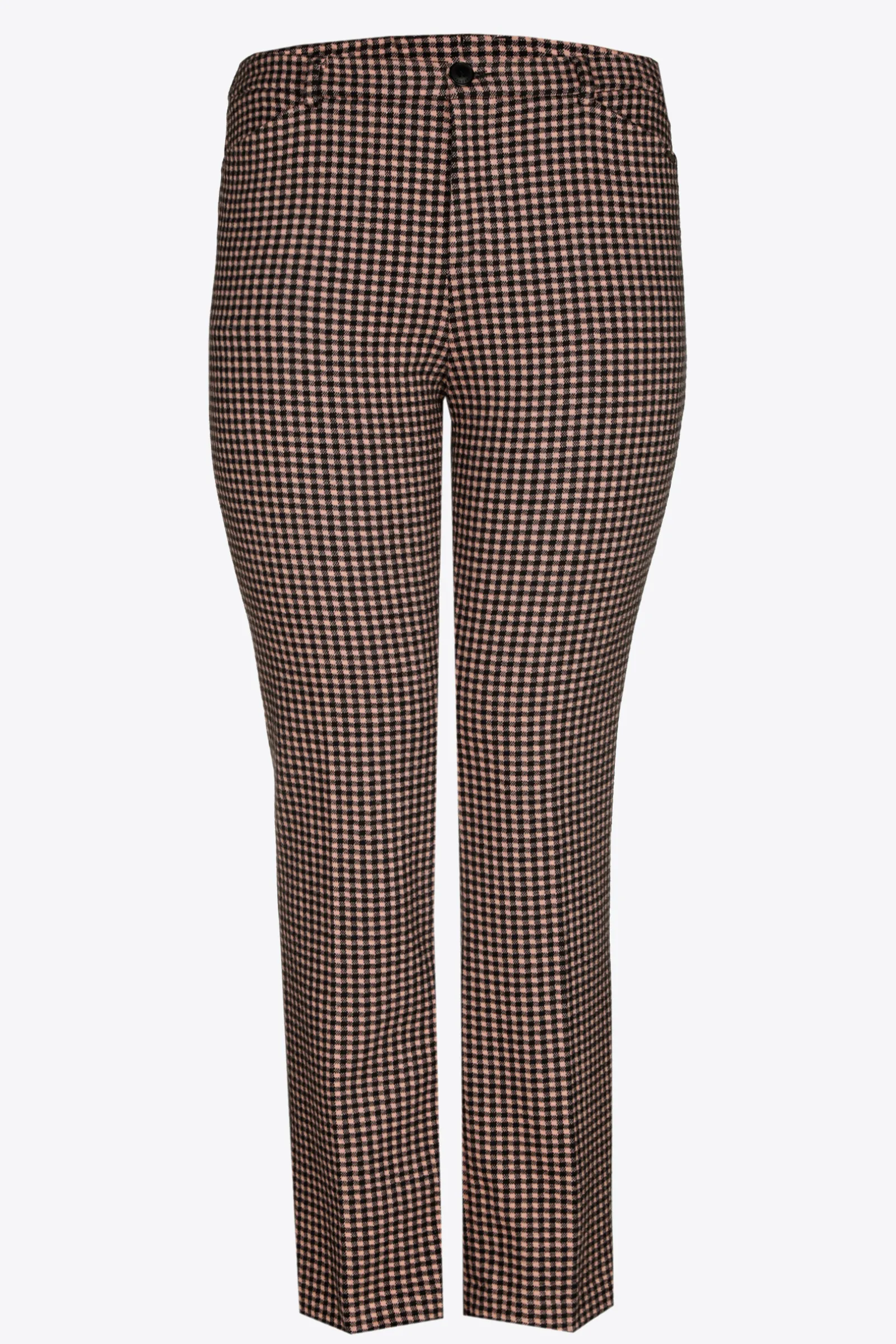 Xandres Pantalon à carreaux à jambes étroites-Femme Xandres Plus|Pantalons