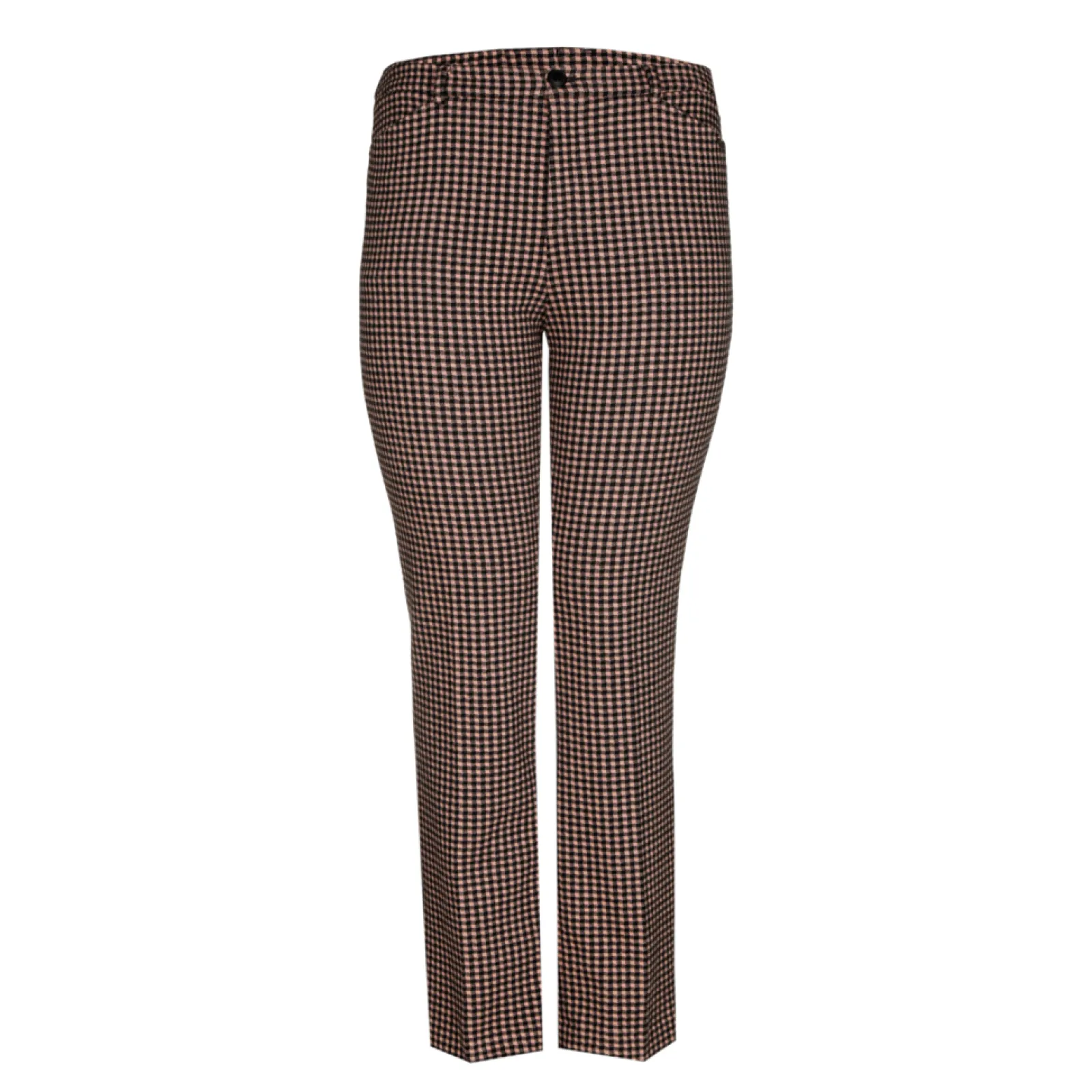 Xandres Pantalon à carreaux à jambes étroites-Femme Xandres Plus|Pantalons