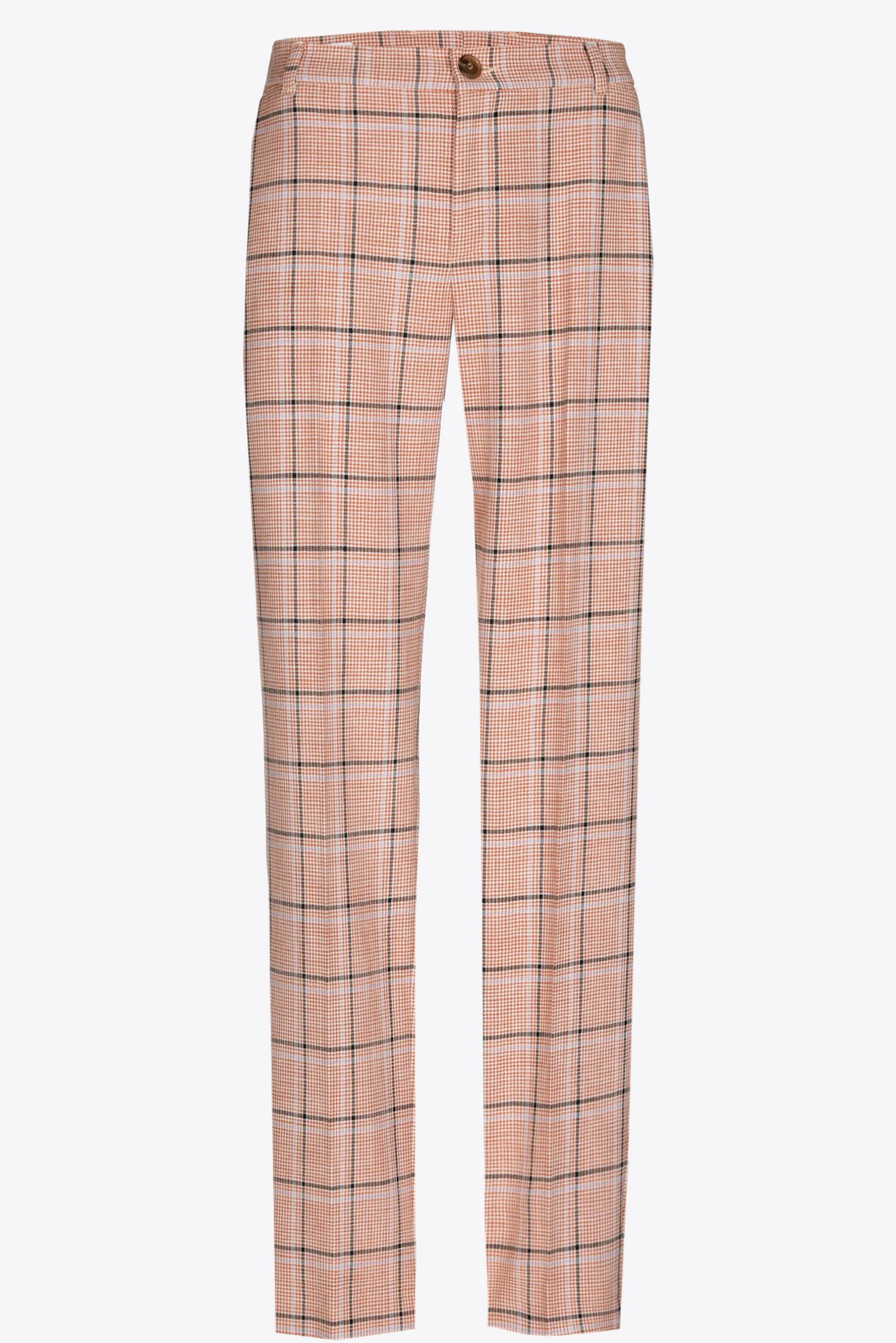 Xandres Pantalon à carreaux à jambes étroites-Femme Pantalons