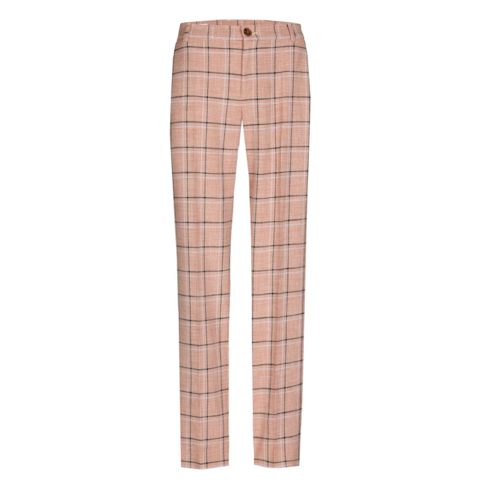 Xandres Pantalon à carreaux à jambes étroites-Femme Pantalons
